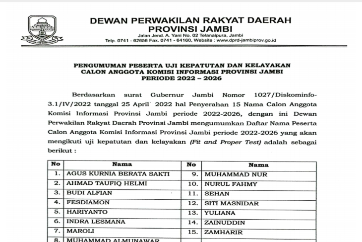 Pengumuman 