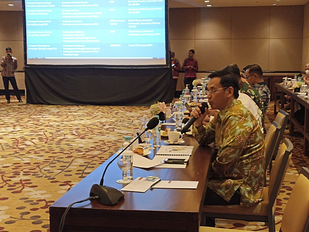 Waka DPRD Provinsi Jambi Faisal Riza saat menghadiri FGD Proyek Strategis Nasional Provinsi Jambi di Jakarta, Senin (30/5)