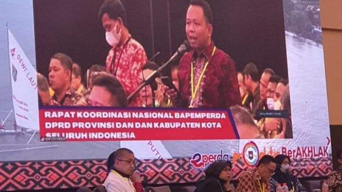Ketua Badan pembentukan Peraturan Daerah (bapemperda) DPRD Provinsi Jambi, Akmaludin menghadiri Rapar Koordinasi Bapemperda se-Indonesia.