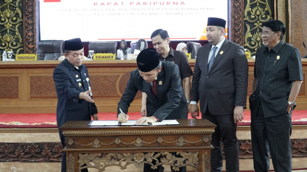 DPRD Provinsi Sahkan APBDP Provinsi Jambi  2023 Sebesar Rp 5,3 Triliun.