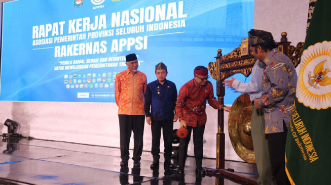 Menpan-RB Abdullah Azwar Anas Membuka   Rapat Kerja Nasional (Rakernas) APPSI 2023 di Provinsi Jambi.