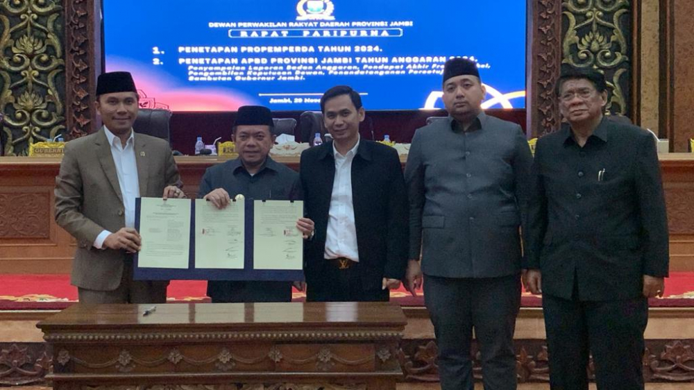 DPRD Provinsi Jambi sahkan Anggaran Pendapatan dan Belanja Daerah (APBD) tahun 2024 