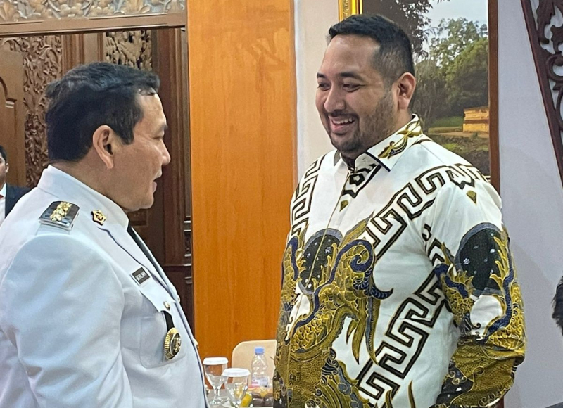 Waka DPRD Provinsi Jambi, Pinto Jayanegara bersama Pj Bupati Sarolangun Bachril Bakri 