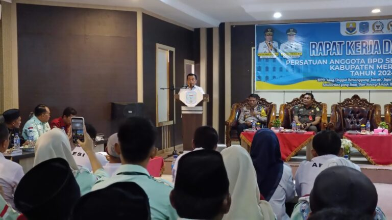 Rakerda PABPDSI Merangin, Al Haris: BPD dan Kades Harus Bersinergi Membangun Desa.