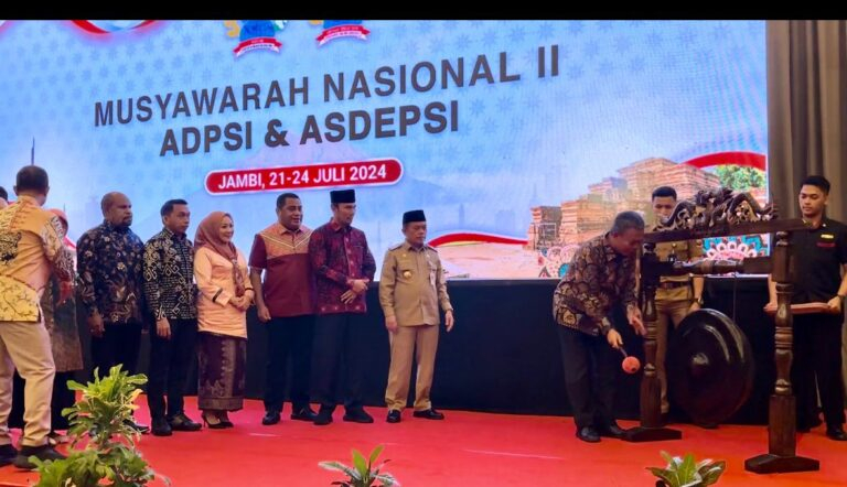 Jambi Tuan Rumah Munas ADPSI dan ASDEPSI, Al Haris Bangga Jambi Dikunjungi Ketua Dewan Se-Indonesia.