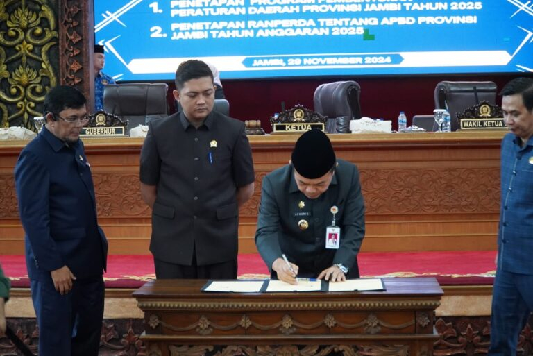 DPRD Jambi Tetapkan APBD Jambi 2025 Sebesar Rp 4,575 T. Foto dok Humas DPRD Provinsi Jambi