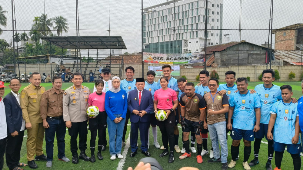 Gubernur Al Haris Buka Turnamen Mini Soccer Antara 2024.