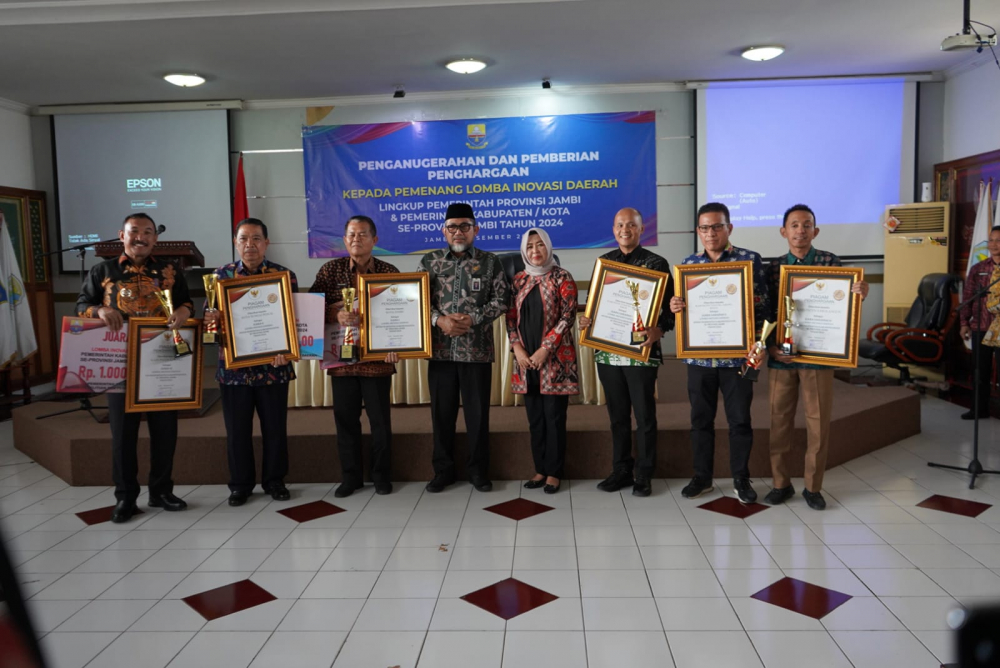 Sekda Sudirman Dorong Pemerintah Kabupaten/Kota Tingkatkan Inovasi Daerah. Foto dok Kominfo Prov Jambi