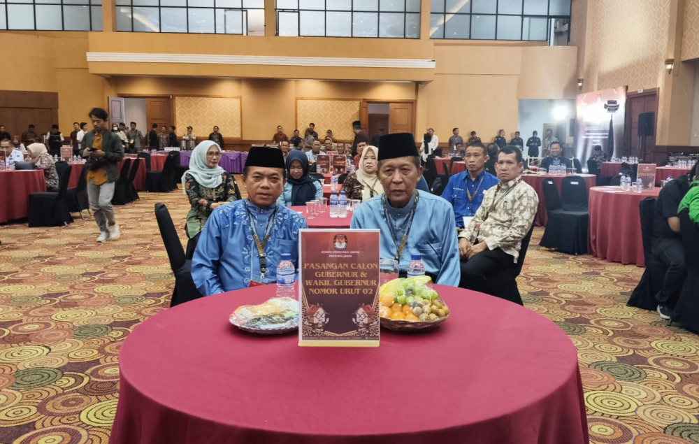 KPU Tetapkan Al Haris dan Abdullah Sani (Haris-Sani) sebagai Gubernur dan Wakil Gubernur Jambi terpilih periode 2024-2029.