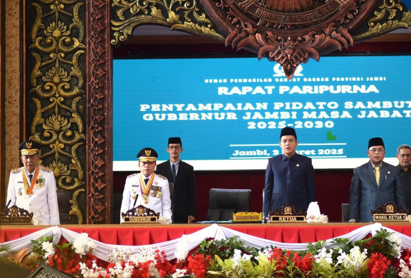 Rapat paripurna DPRD Provinsi Jambi, Senin (3/3)