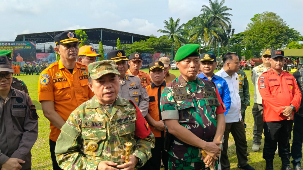 Al Haris Pimpin Apel Siaga Darurat Kebakaran Hutan dan Lahan