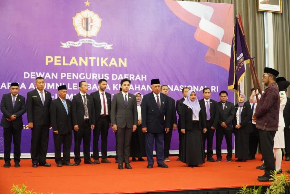 IKAL Lemhanas 2025-2025 Jambi Dilantik, Sekda Sudirman: IKAL Lemhanas Dorong Transformasi Kebijakan Berbasis Wawasan Kebangsaan. Foto dok Kominfo Provinsi Jamb