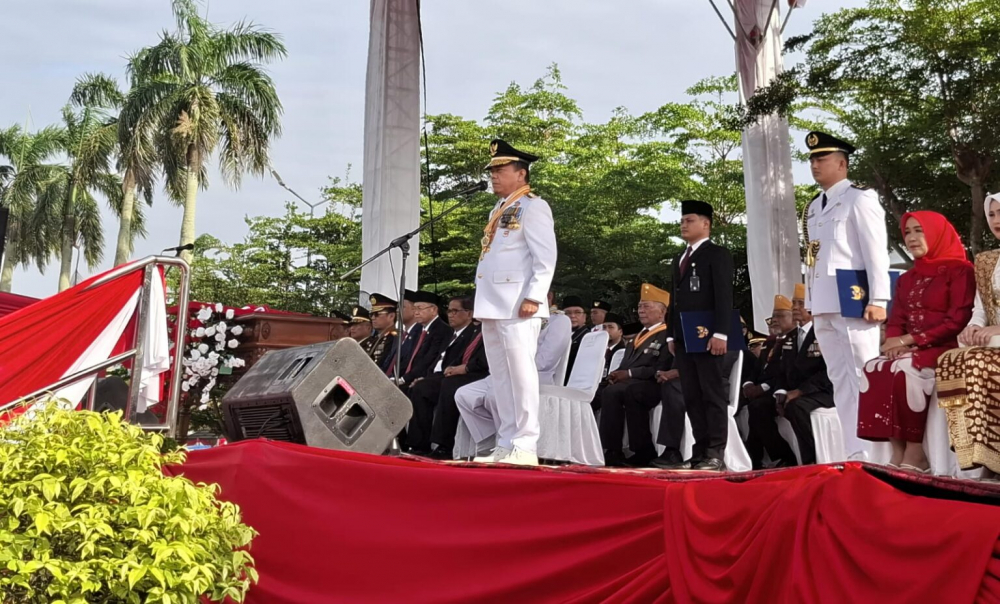Gubernur Jambi Al Haris memimpin upacara HUT Ke-80 Republik Indonesia. 