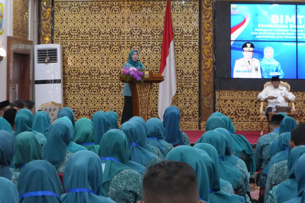 Bintek PKK Se-Provinsi Jambi, Hesnidar Haris Tekankan Penguatan PKK Hingga Tingkat RT. Foto dok Kominfo Provinsi Jambi