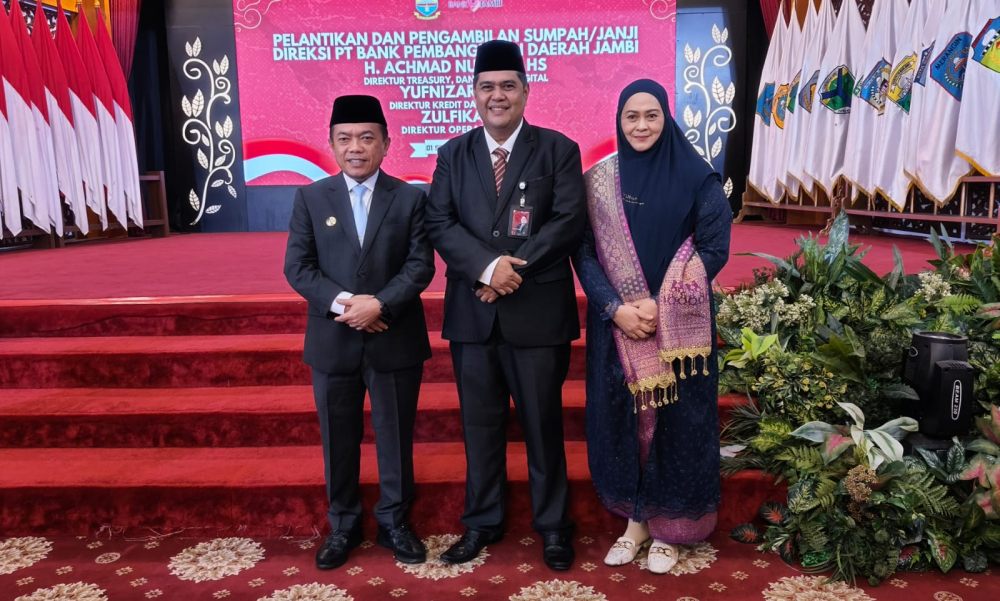 Dilantik Gubernur Al Haris, Zulfikar Resmi Jadi Direktur Operasional Bank Jambi