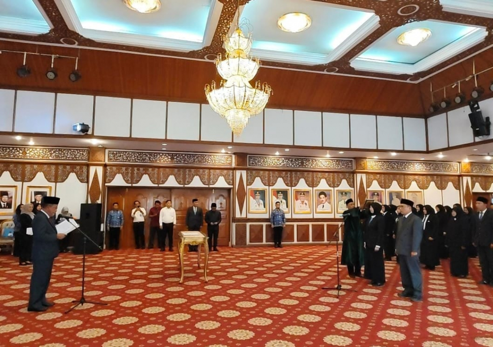 Wakil Gubernur Jambi Abdullah Sani Lantik puluhan pejabat Pemprov Jambi